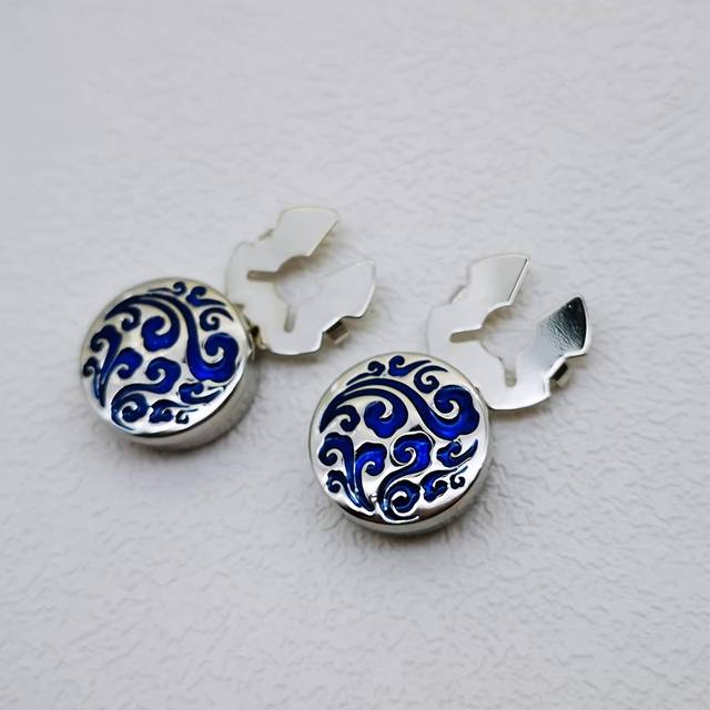TEMU A Pair Of Unisex Button Covers, Luxury Shirt Cufflinks, Fashion Accessories, Novel Hidden Buttons Are Button Replacements