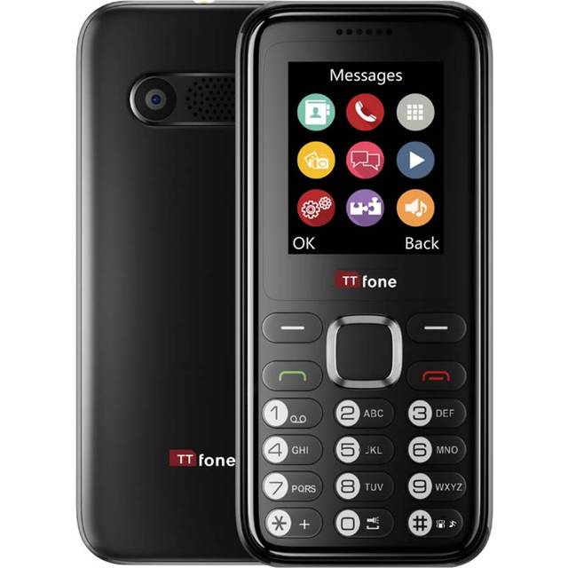 TEMU Ttfone Tt150 Unlocked Basic Mobile Phone Uk Sim Free, Long , With Camera And Games, , Durable And Light Weight Pay As - Black