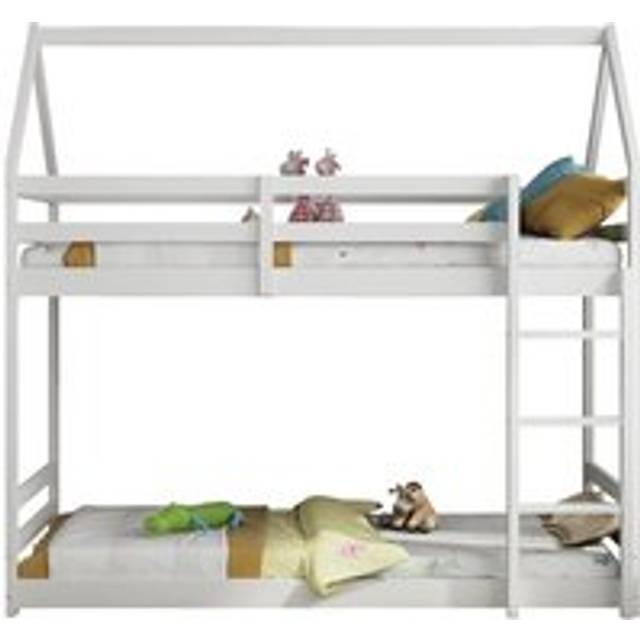 Kosy Koala House Bunkbed kids white 3ft single twin bunk bed wooden childrens bedroom furniture, White
