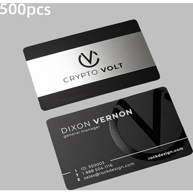 TEMU Customized Personalized Pvc Double-sided Business Card, 2*3.5inch, 200/500 Sheets, Pictures , Suitable For Store Promotion And Personal Marketing