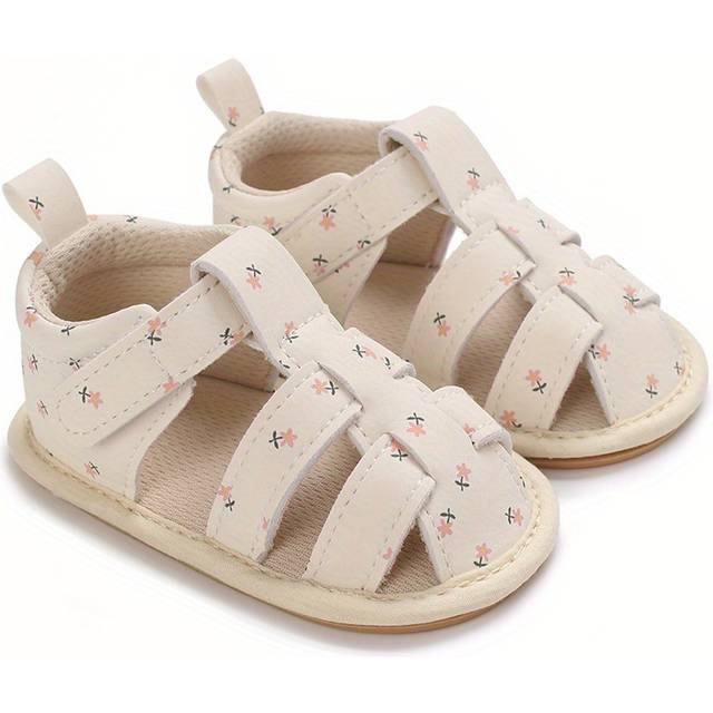 TEMU Summer Sandals With Soft Rubber Soles For Infants Aged 6-12 Months That Won't Fall Off.
