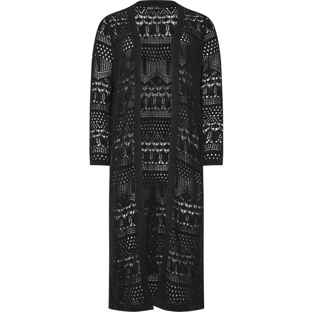 M&Co Petite Black Longline Crochet Cardigan 8-10 M&Co Petites