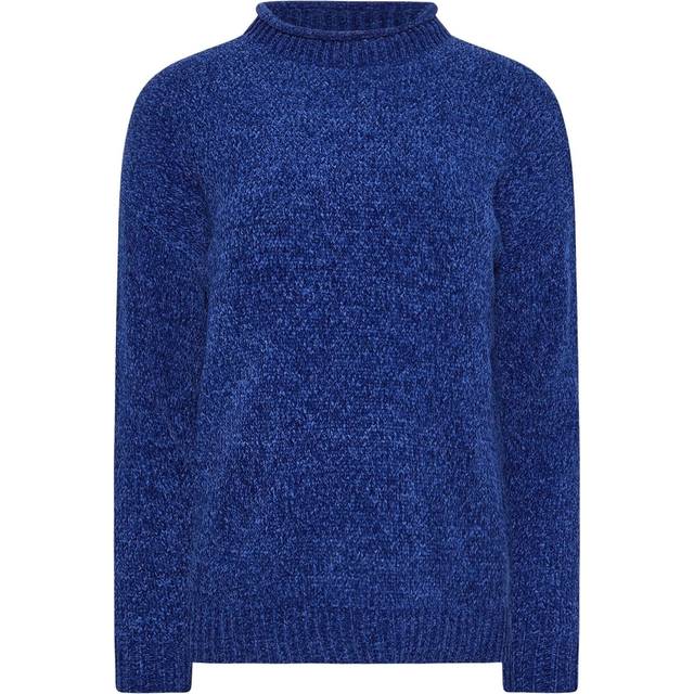 Pixiegirl Royal Blue Chenille High Neck Jumper 10-12 Pixiegirl | Petite Women's Jumpers