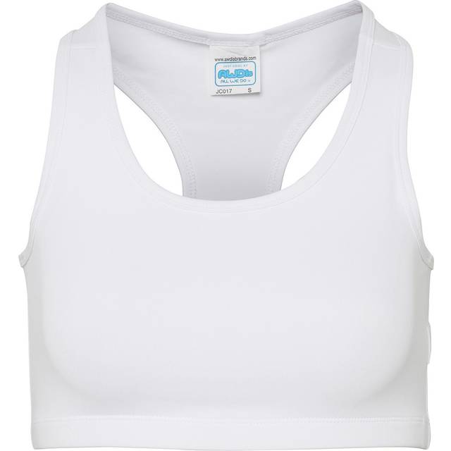 (14 UK, Arctic White) AWDis Cool Womens/Ladies Girlie Cool Sports Crop Top