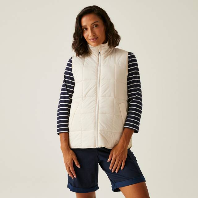 Regatta Women's Water Repellent Courcelle II Quilted Gilet Light Vanilla, Size: 8 - White
