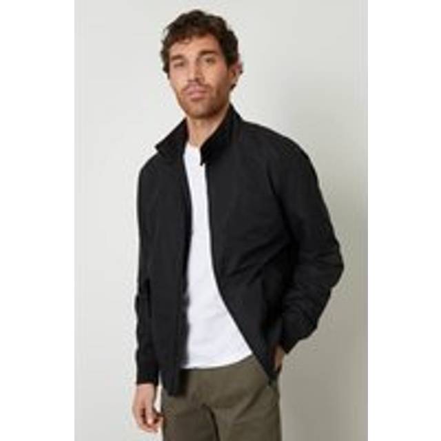 Zip Up Harrington Style Jacket - Black - M