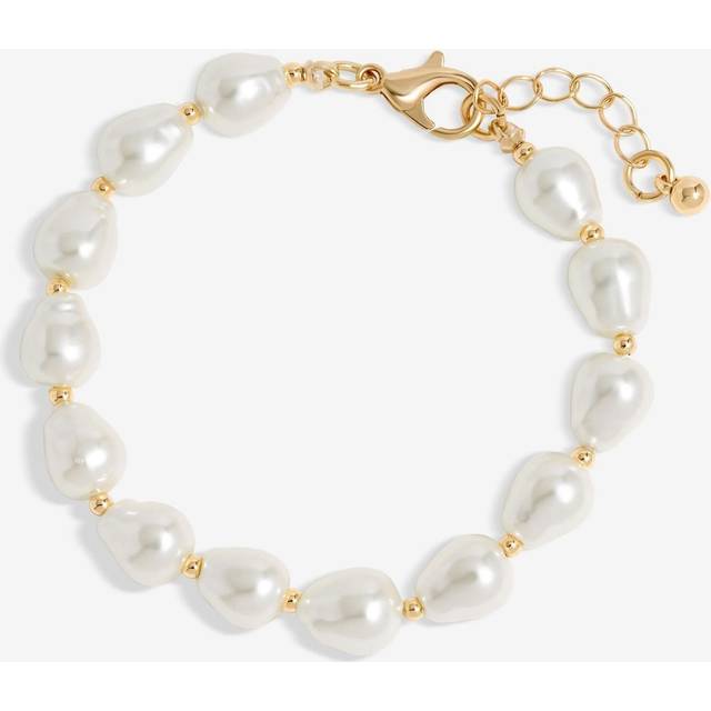 Jon Richard Pearl Beaded Bracelet, Gold