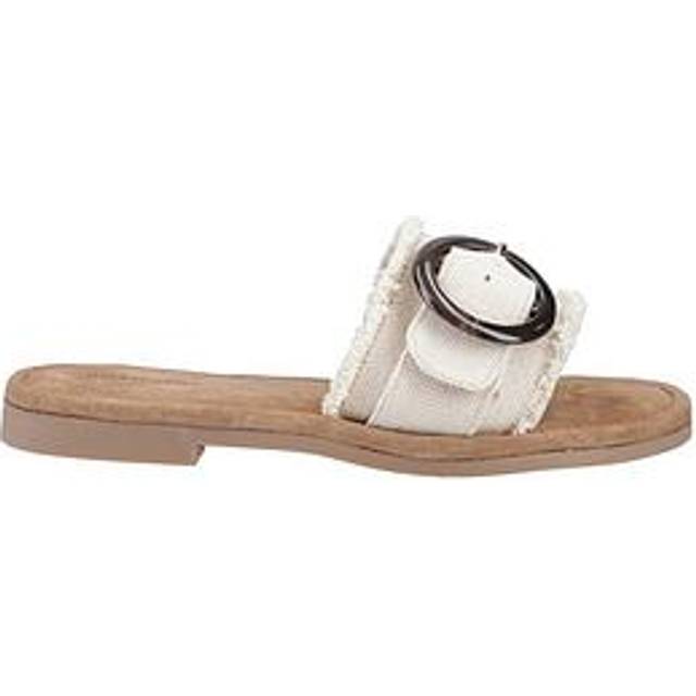 (Cream, 5 (Adults')) Hush Puppies Hayley Textile Women's Cream Sandals