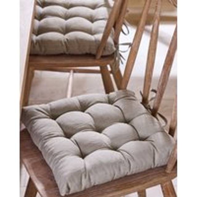 Vintage Style Plain Grey Indoor Ourdoor Garden Furniture Dining Chair Seat Pad (L)40cm x (W)40cm - 40cm x 40cm