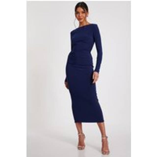 Indigo Ruched Midaxi Dress - 10