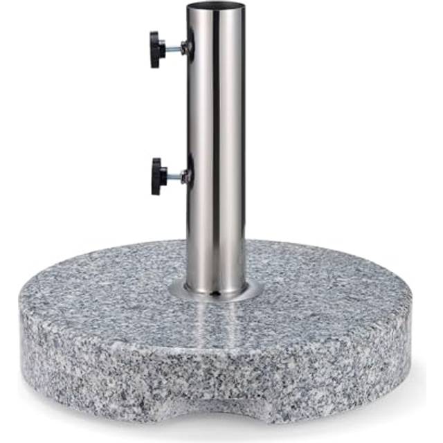 Grey Round Granite Parasol Base
