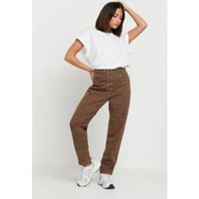Pixiegirl Petite Brown Leopard Print Mom Jeans 8 Pixiegirl | Petite Women's Mom Jeans