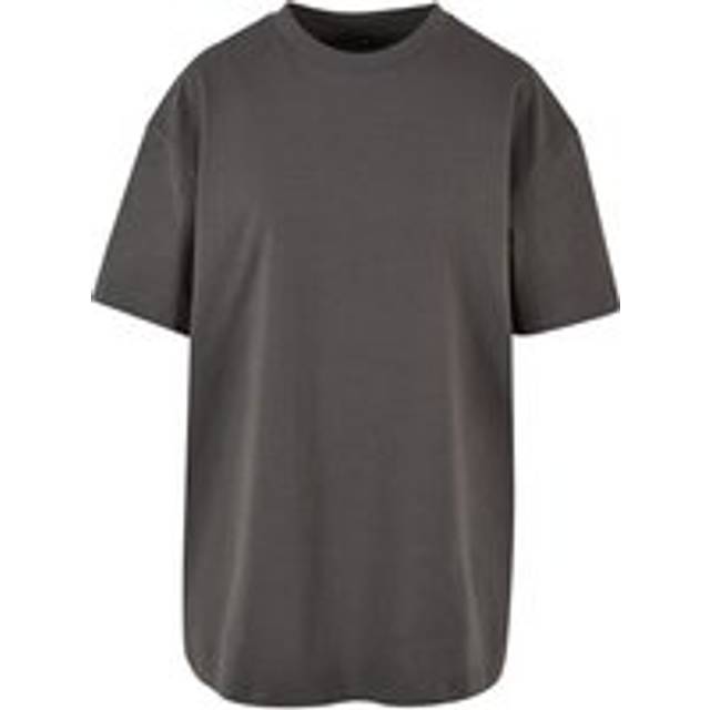 (L, Dark Shadow) Build Your Brand Womens/Ladies Boyfriend Oversized T-Shirt