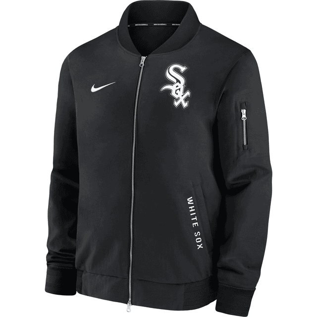Chicago White Sox Nike Authentic Dugout Bomber Jacket - Mens
