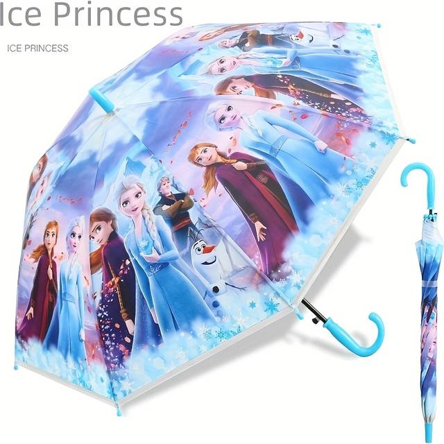 TEMU [] Umbrella Cute Cartoon Long Handle Umbrella