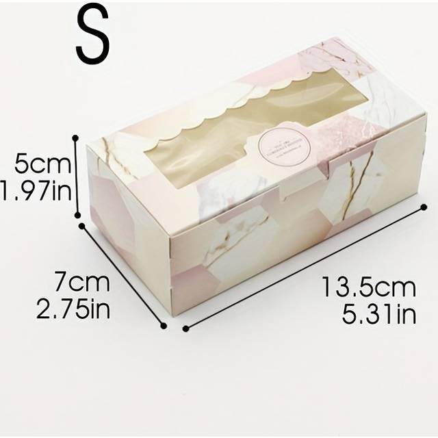 TEMU 10pcs Marble Pattern Paper Gift Boxes, , For Wedding Favors, Candy, Chocolates, Party Supplies