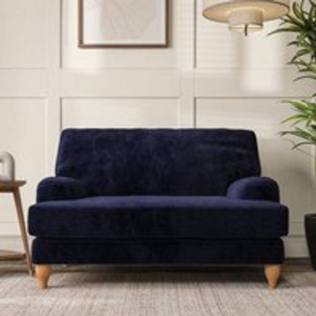 Darwin Snuggle Chair - Luxury Chenille Luxe Navy