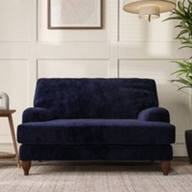Darwin Snuggle Chair - Luxury Chenille Luxe Navy