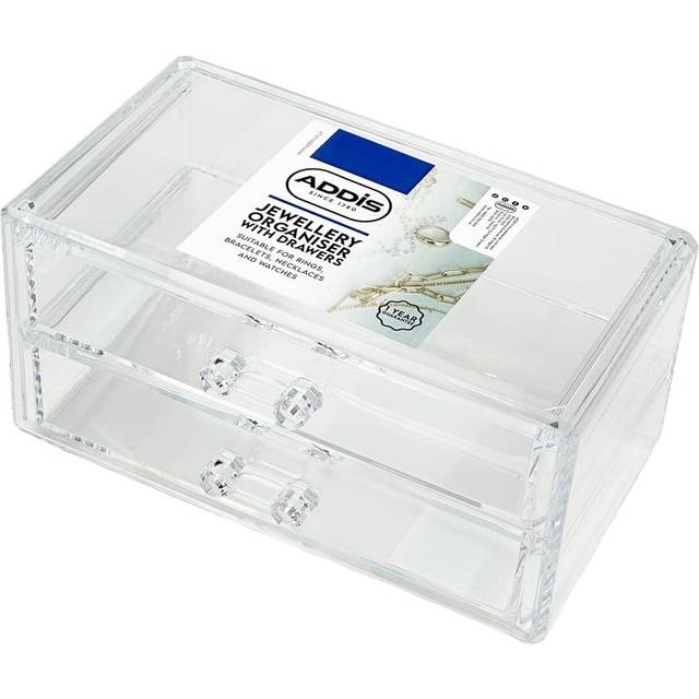 Addis Jewellery Org. With Drawers, Clear
