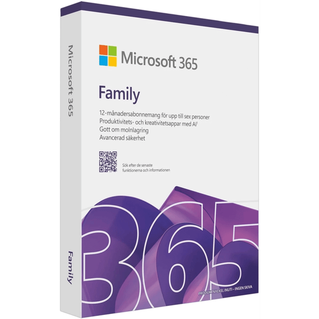 Microsoft 365 Family Fysisk Licens