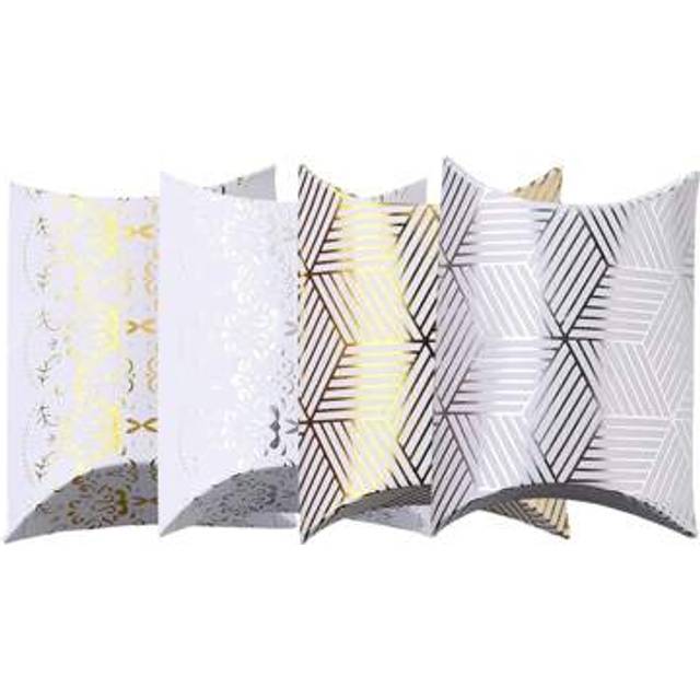 SHEIN 100x Pillow Shaped Cardboard Gift Box Jewellery Wedding Favour Packaging Wrapping Case 11.5*7cm