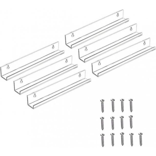12 Pack Acrylic Bookshelf for Display Tablet Stand Home Office Photo Album CD Magazine Postcard Picture Artwork