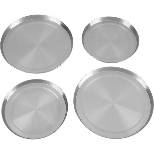 4Pcs/Set Stainless Steel Kitchen Stove Top Burner Covers Cooker Protection white
