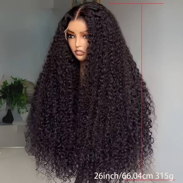 TEMU 1pc Elegant 13*4*1 Lace Front Wig, 180% Density Black Synthetic Hair For Adults, Heat Resistant Fiber, Natural Look, , Comfortable & , Wigs For Women