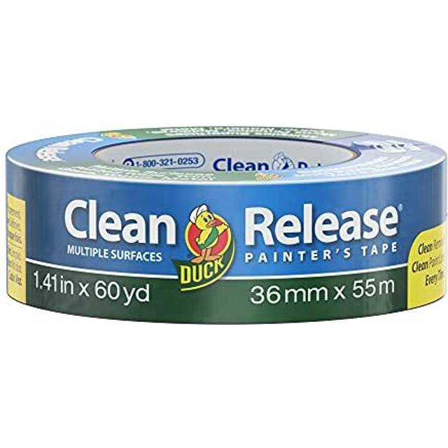 Tape Clean Release Blue Painters Masking Tape, Indoor Painting and Decorating Multi Surfaces Prevent Paint Bleed 36mm x 55m