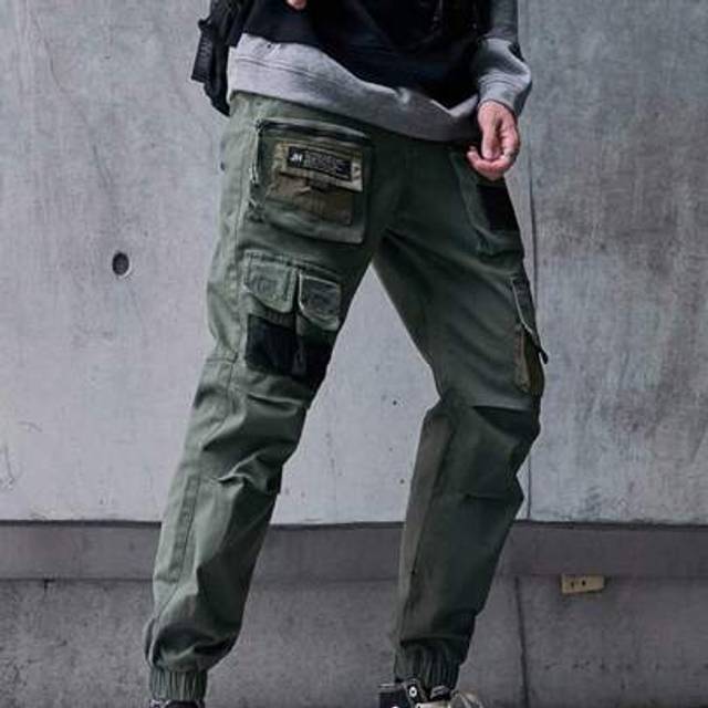 SHEIN XYXIONGMAO Cargo Joggers Techwear Harem Hip Hop Pants For Men Multi-Pocket Loose Overalls Casual Functional Trousers