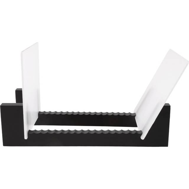 Vinyl Record Storage -Vinyl LP Rack 13.7 Inches Long Holders (Black)