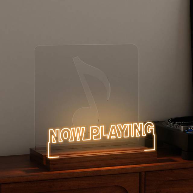 (Orange) Now Playing Vinyl Record Holder, Record LP Shelf, Music Vinyl Wall Mountable Display, LP Vinyl Record Shelf/Shelves