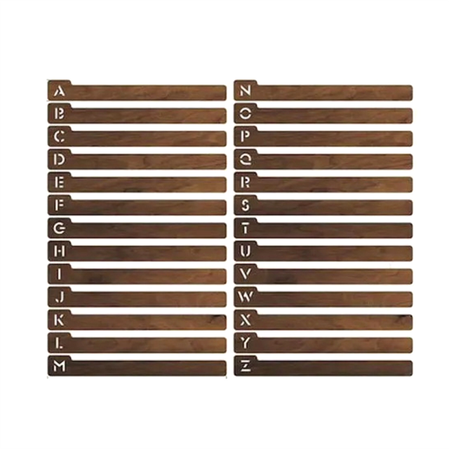 26 Pcs Vinyl Record Dividers DVD Alphabetical A-Z Organizer with Alphabet