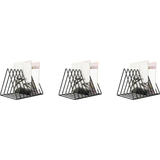 3X Vinyl Record CD Storage Rack Album Display Rack Multifunctional Vertical European Art Collection