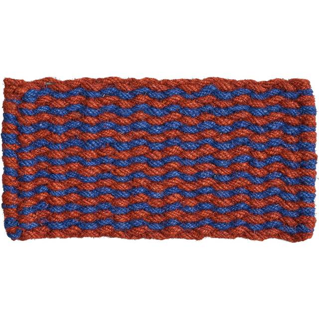 HAY Coco Stripe Wave dörrmatta Dark green-white - Multi