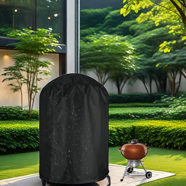 TEMU 1pc Grill Cover, Bbq Gas Grill Cover For Outdoor Grill, Anti-uv, , Fade Resistant Material, Barbecue Cover