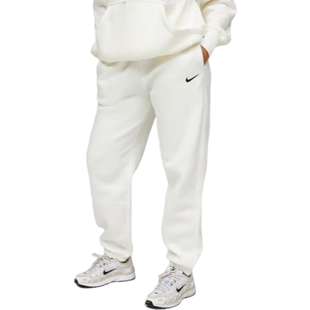 Nike Womens Phoenix Oversized Fleece Pant - White - Size S