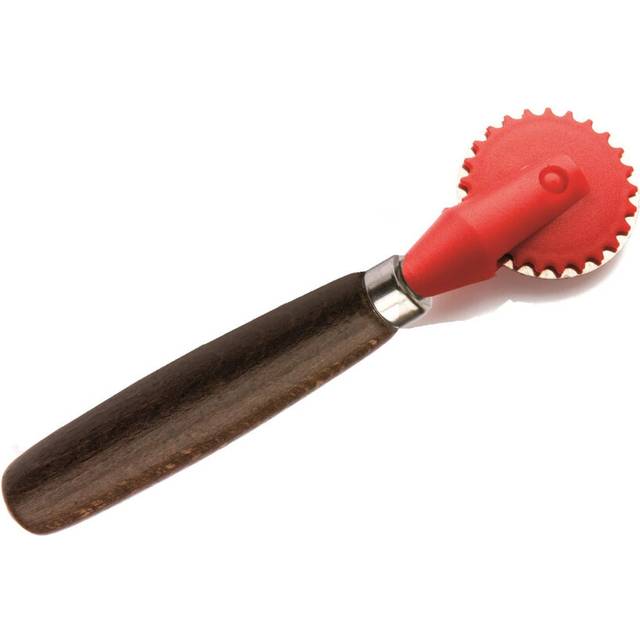 Tredoni 1.6 Dough/Ravioli Stamp Cutter & Sealer Wheel - 4cm Pastry/Pasta Maker  Wooden Handle