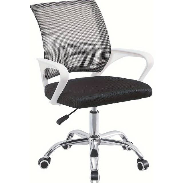 TEMU Ergonomic Office Chair, Desk Chair Made Of Mesh Fabric, Executive Chair With Lumbar Support, Armrest, Height Adjustable, , Computer Chair Work Chair For Home Office