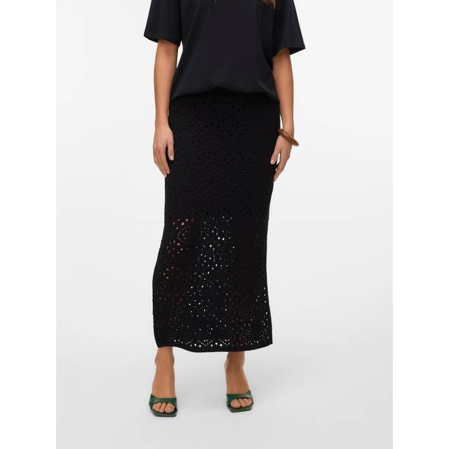 Vero Moda - Maxikjol vmBerry NW Ankle Skirt SE - Svart