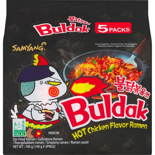Buldak kyckling ramen snabbnudlar - stark