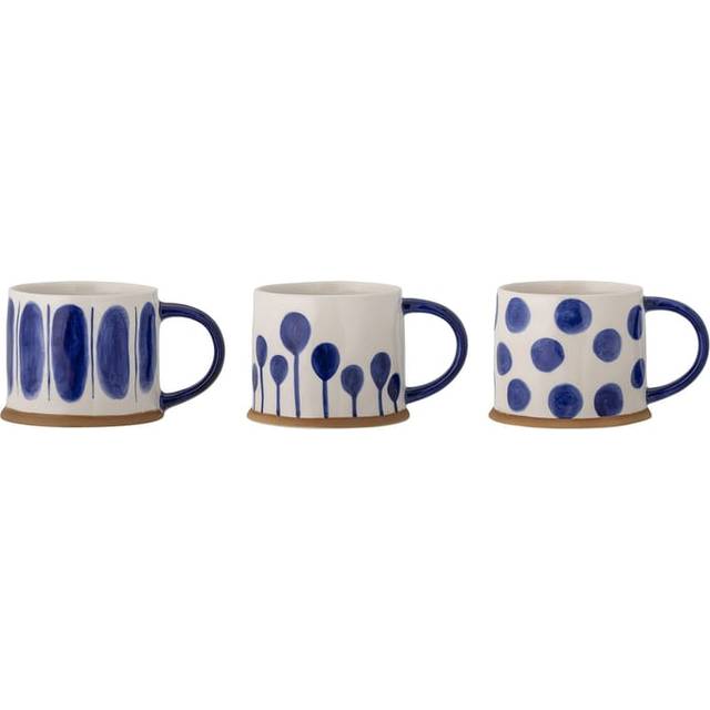 Bloomingville Linora mug 450 ml 3-pack Blue