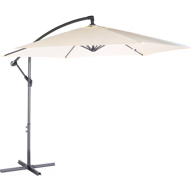 Ivory Cream 3m Banana Parasol