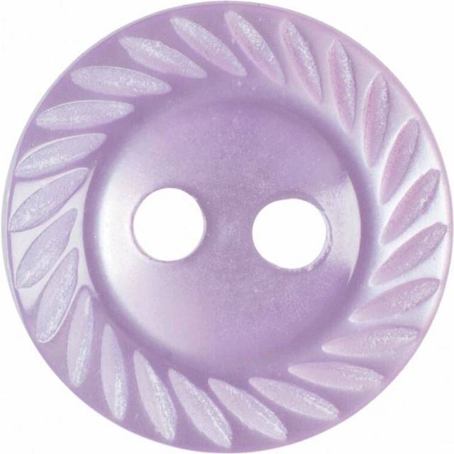 Hemline Round Shirt Buttons Lilac
