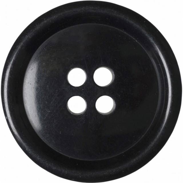 Hemline Round Plastic Buttons Navy Blue