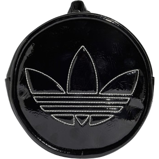 adidas Originals – Adicolor Premium – Svart, rund ryggsäck-Svart/a