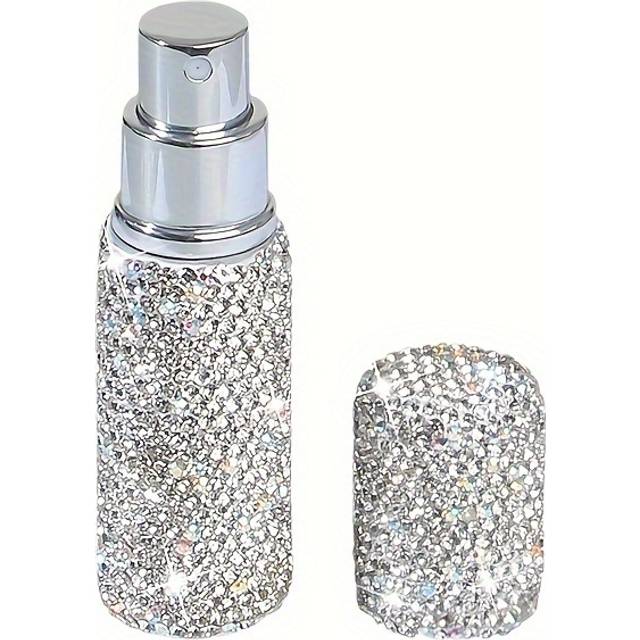 TEMU Luxury Bling Perfume Atomizer - Portable, Refillable & Leakproof Travel Spray Bottle For Men And Women - Ideal For Cologne, Liquid Dispenser, Perfume Refillable Bottles
