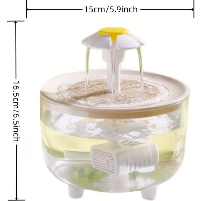 TEMU Cat Fountain, Large Capacity Indoor Cat Water Dispenser, Automatic Pet Water Feeder With Usb Low Voltage Power Supply, For Pets