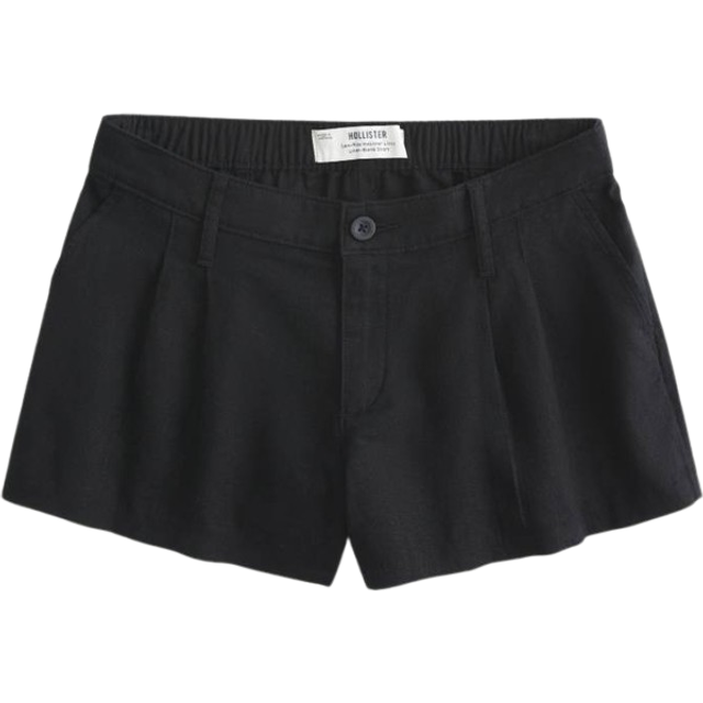 Hollister Livvy Low-Rise Linen-Blend Shorts