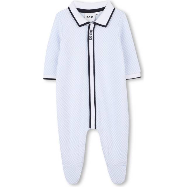 Boss Boys Blue Organic Cotton Babygrow - 9 month